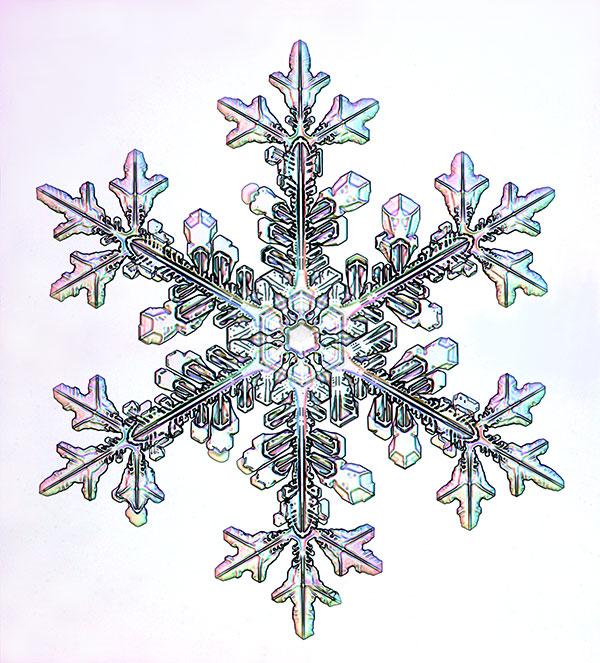 Condiciones cambiantes Copo de nieve.